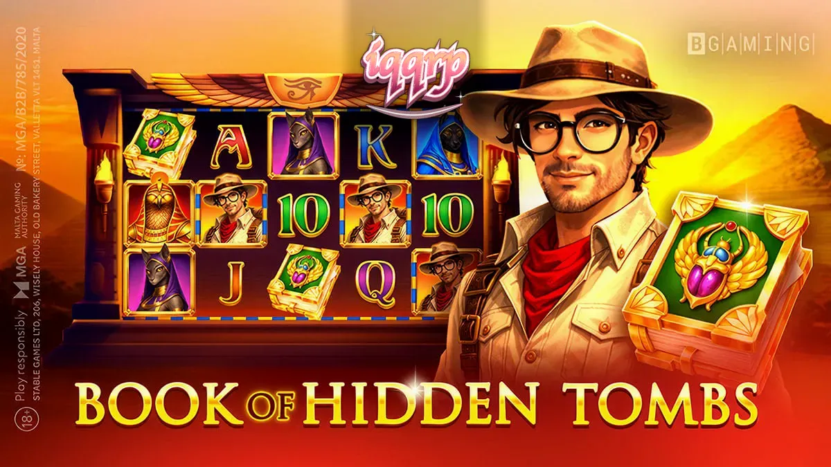 Tampilan visual slot Book of Hidden Tombs dengan tema Mesir Kuno